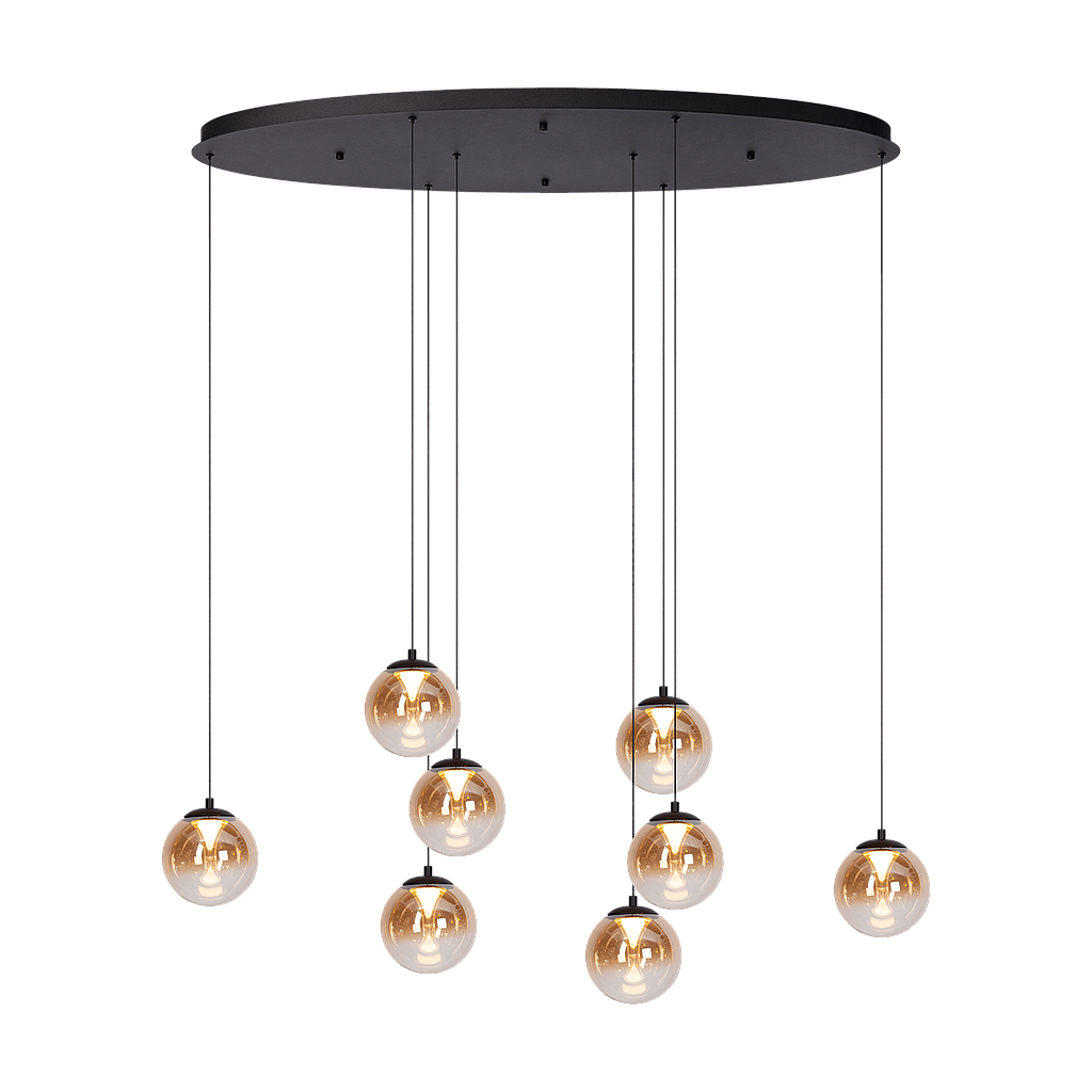 Hanglamp - Monza 8 ovaal