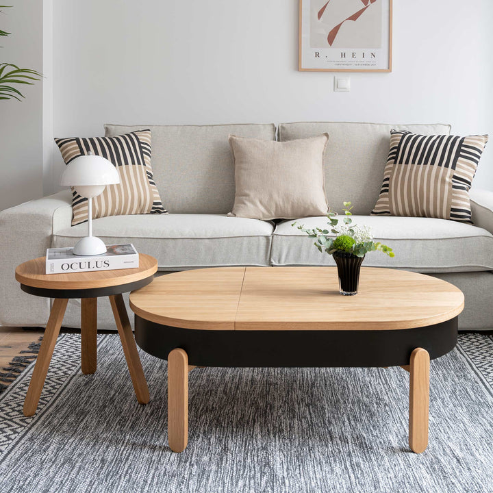 Salontafel set - Batea L+S Eiken & zwart