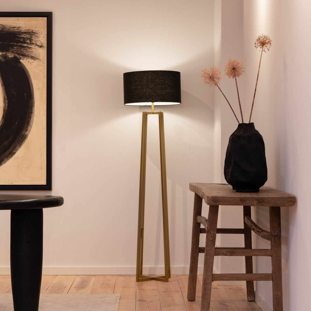 Vloerlamp - Potsdam antique brass