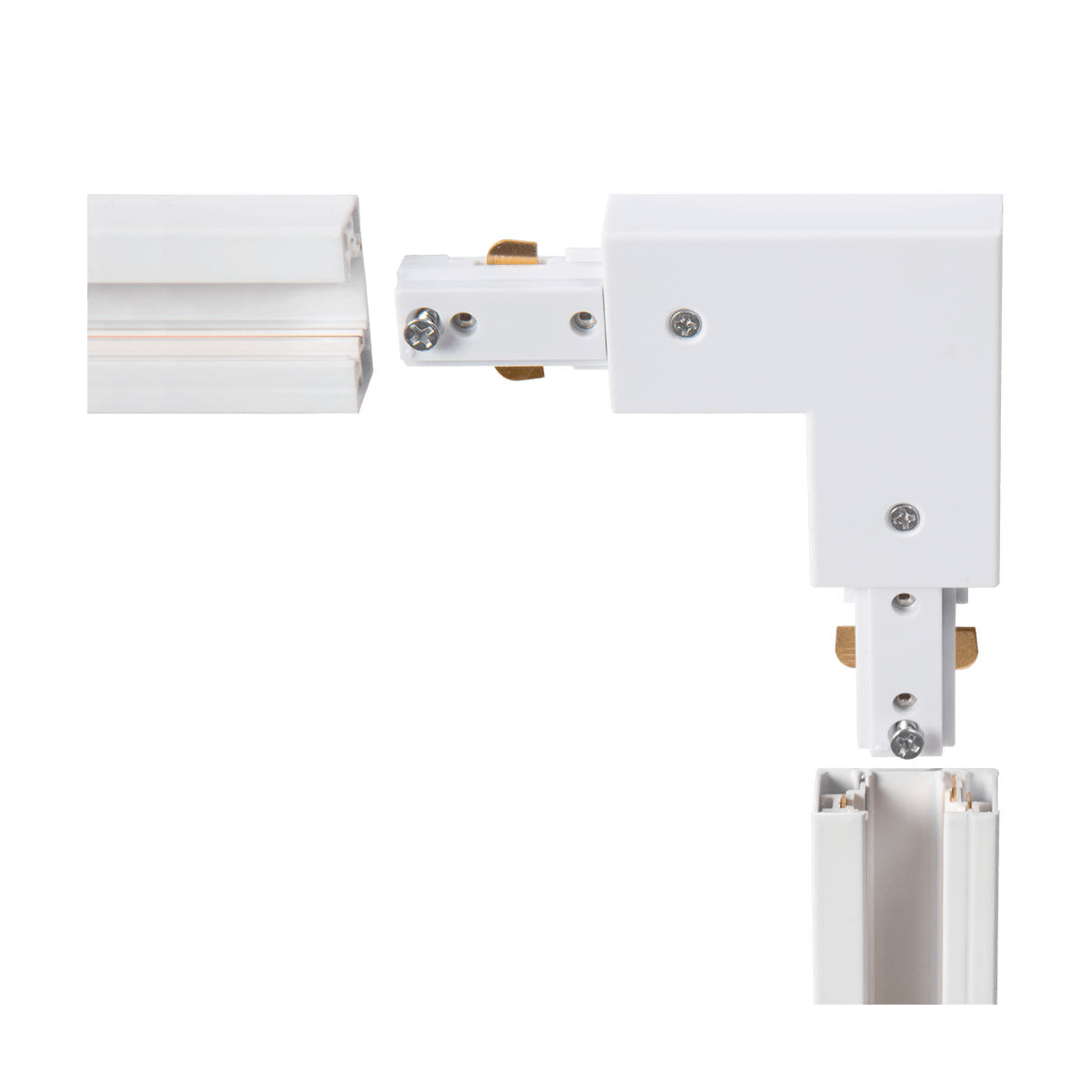 Rail connector - Lex hoek L&R wit