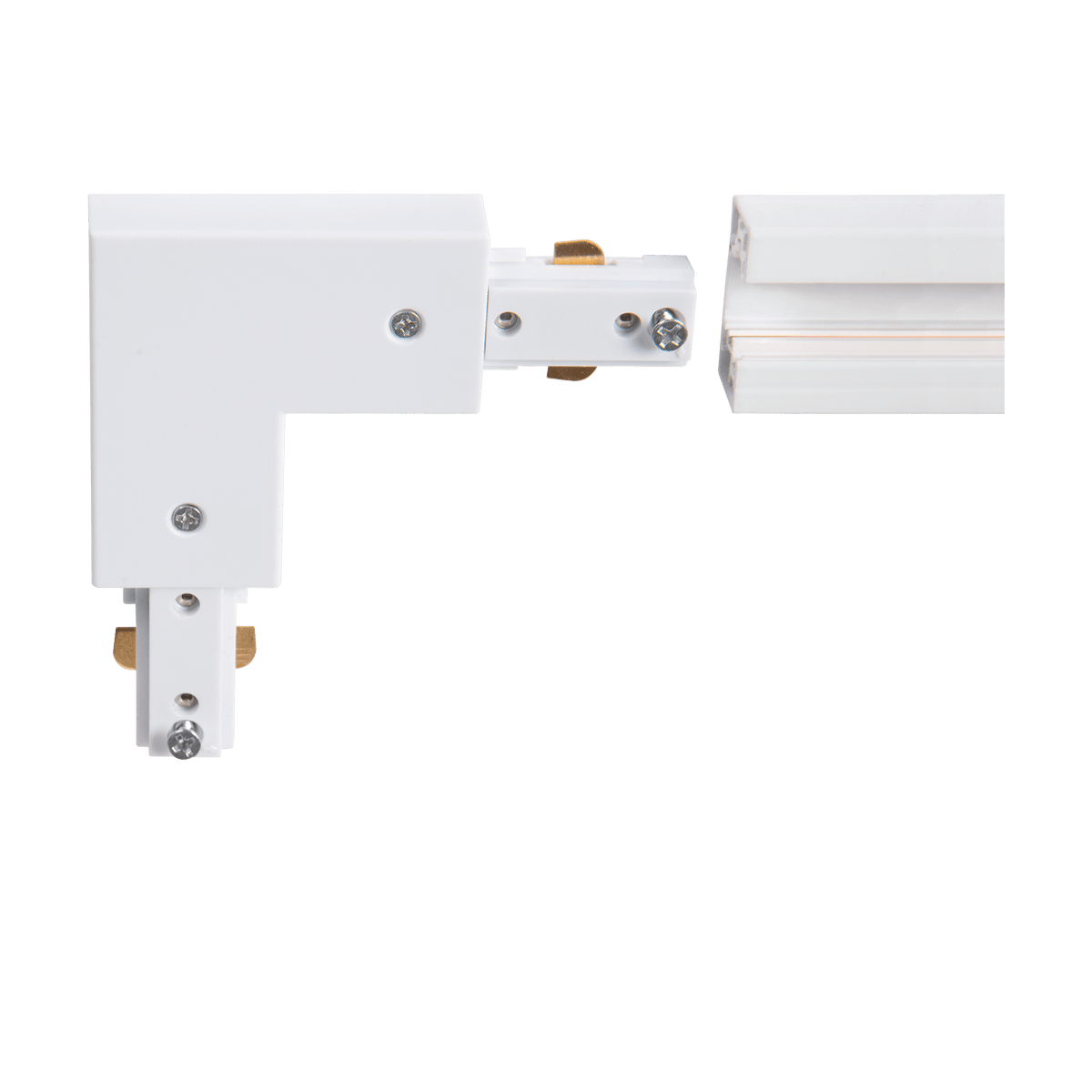 Rail connector - Lex hoek L&R wit