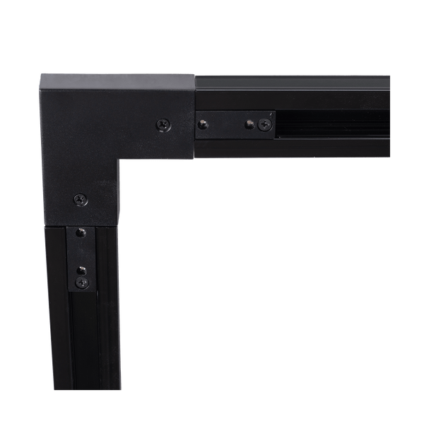 Rail connector - Lex hoek L&R zwart