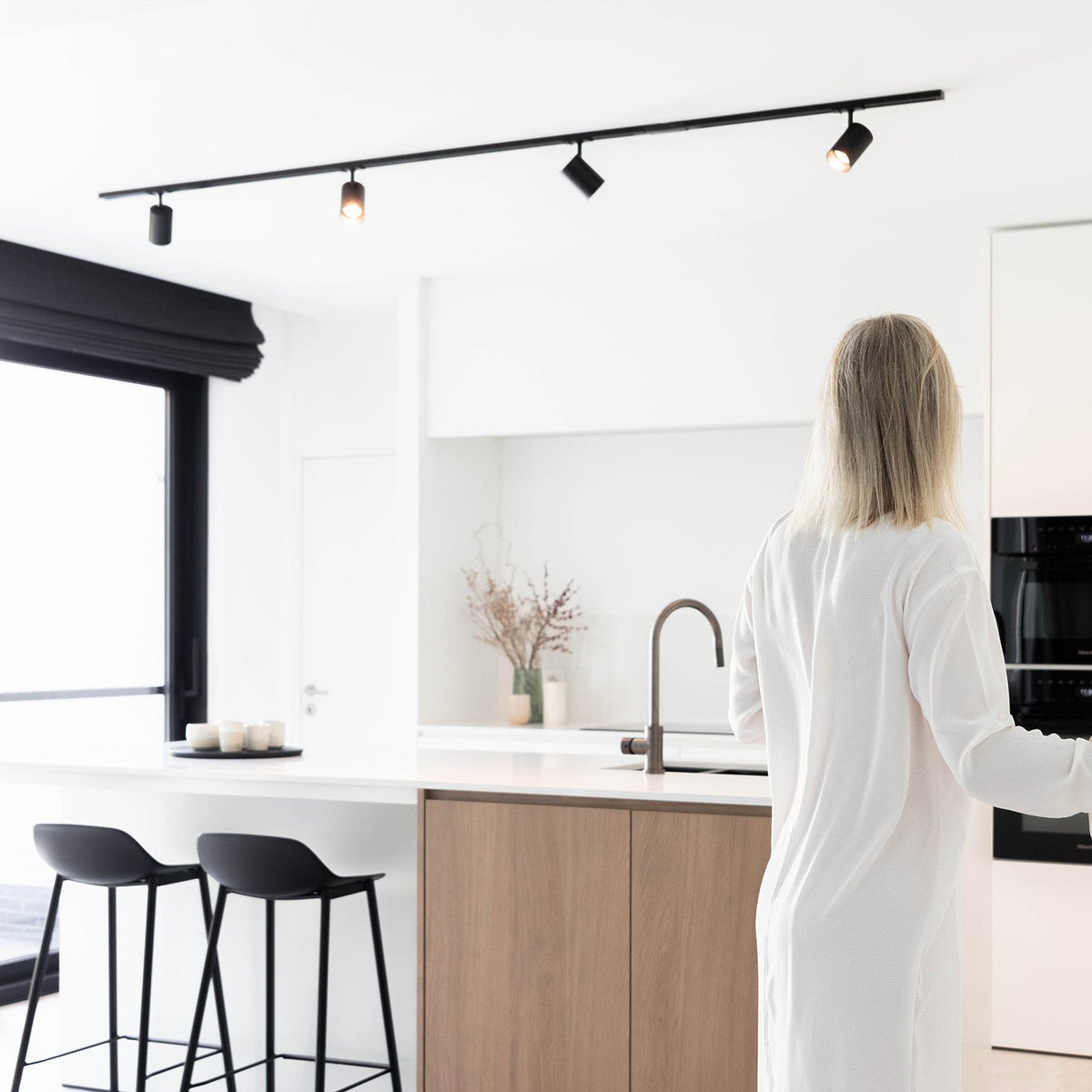 Track rail - Lex 143 cm 1 fase zwart