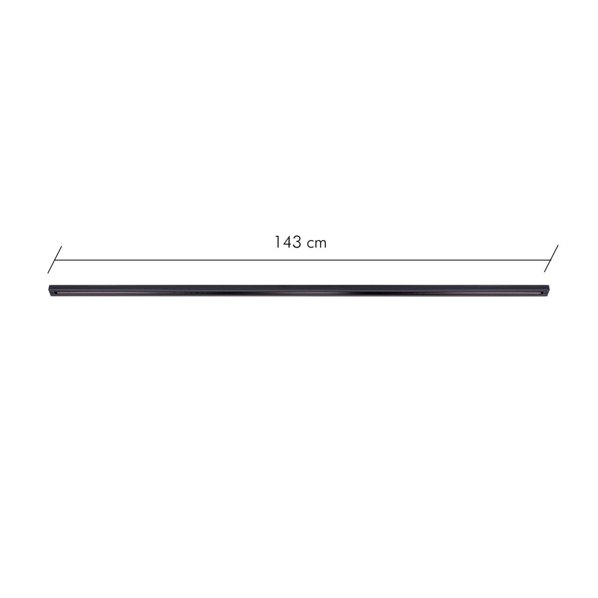 Track rail - Lex 143 cm 1 fase zwart