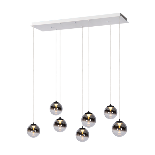 Hanglamp - Monza 7 rechthoek wit