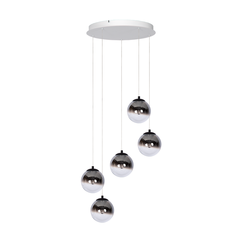 Hanglamp - Monza 5 rond wit