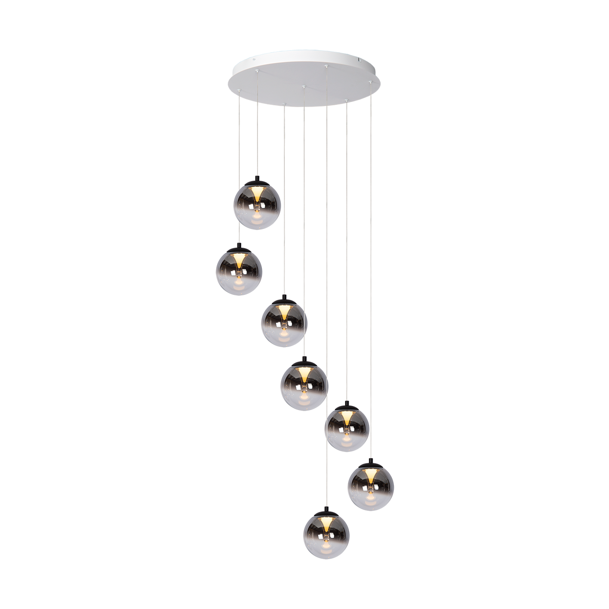 Hanglamp - Monza 7 rond wit