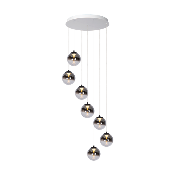 Hanglamp - Monza 7 rond wit