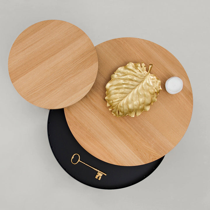 Salontafel set - Batea M+S Eiken zwart & zwart