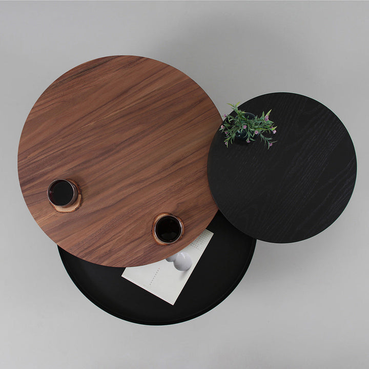 Salontafel set - Batea M+S Walnoot zwart & zwart