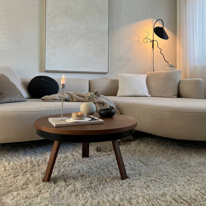 Salontafel set - Batea M+S Walnoot & zwart