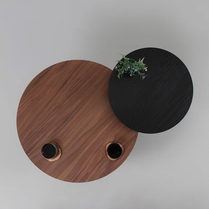Salontafel set - Batea M+S Walnoot zwart & zwart