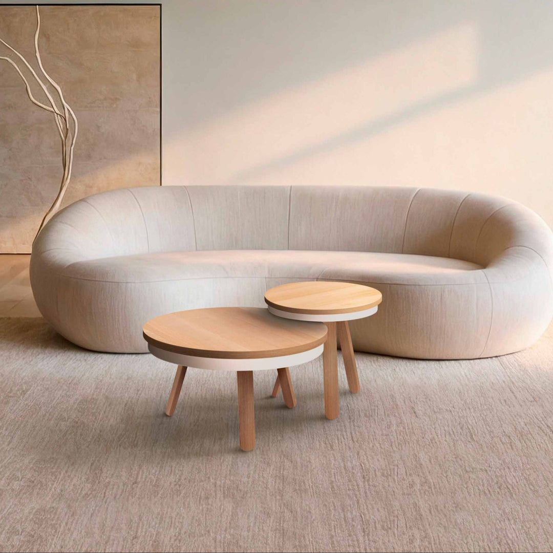 Salontafel set - Batea M+S Eiken & wit