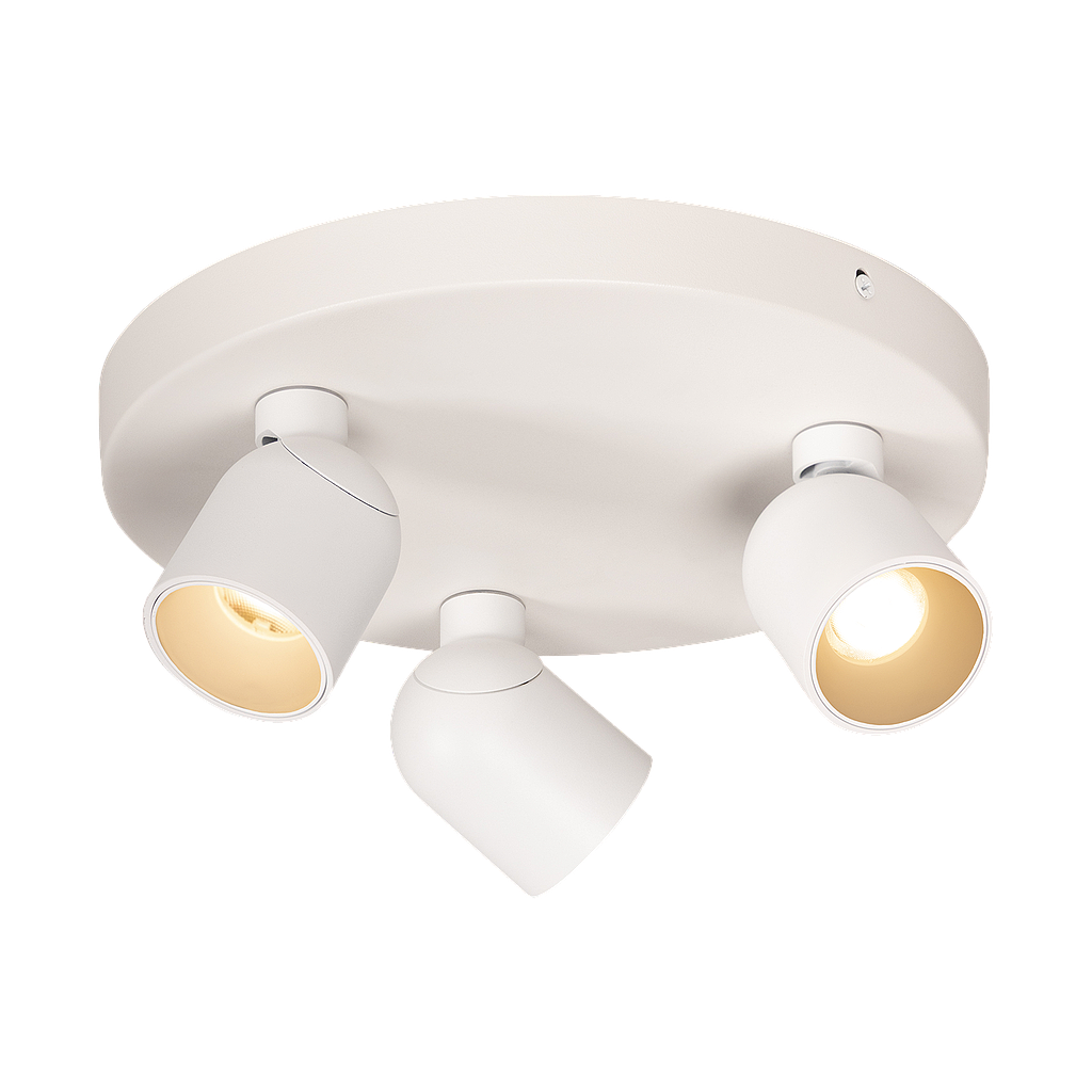 Opbouwspot - Nox 3 rond wit