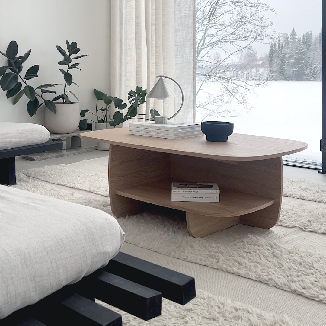 Salontafel set - Ibon M+L Blank eiken