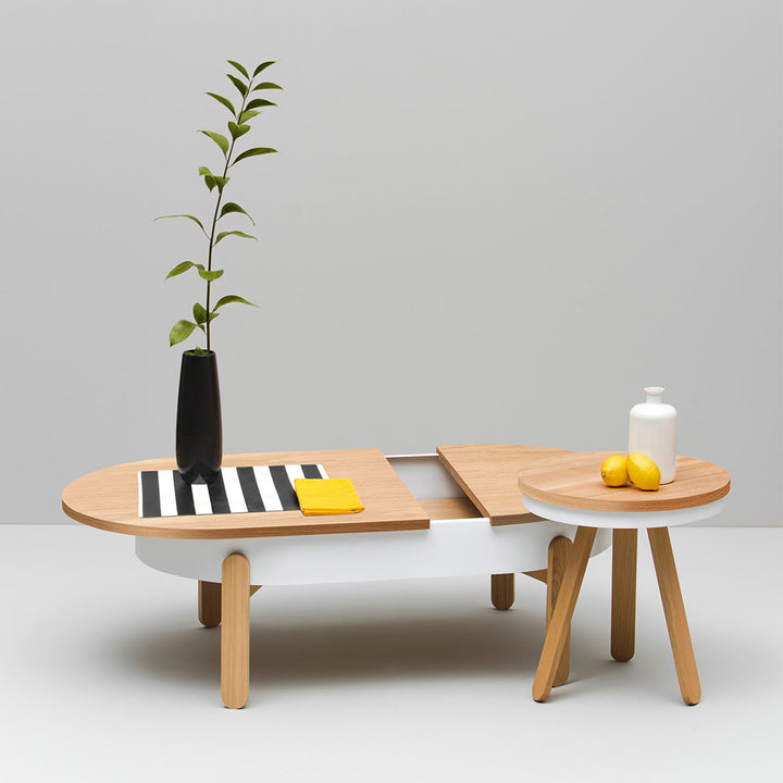 Salontafel set - Batea L+S Eiken & wit