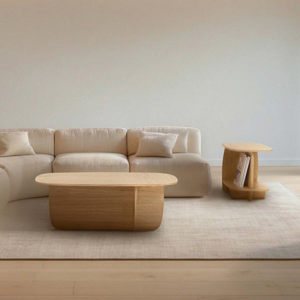 Salontafel set - Ibon M+L Eiken