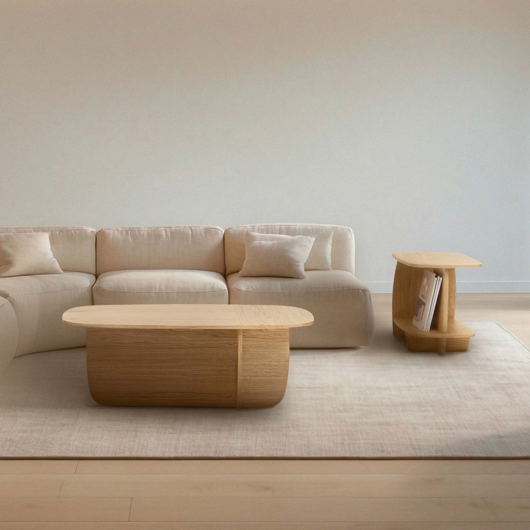 Salontafel set - Ibon M+L Eiken