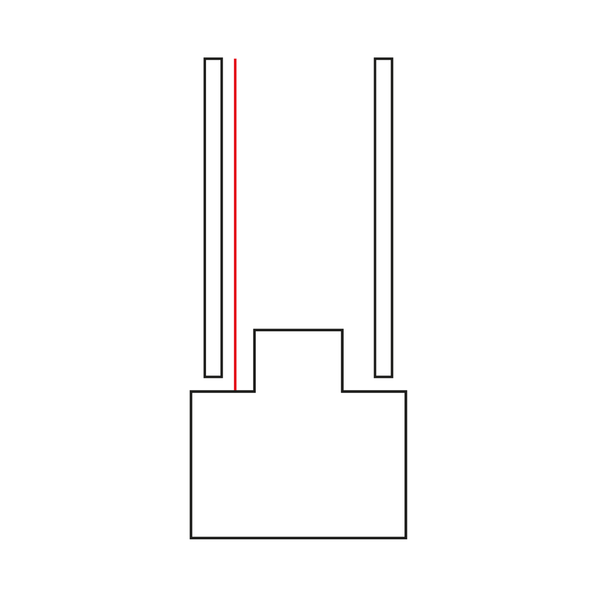 Track voeding - Lex enkel zwart