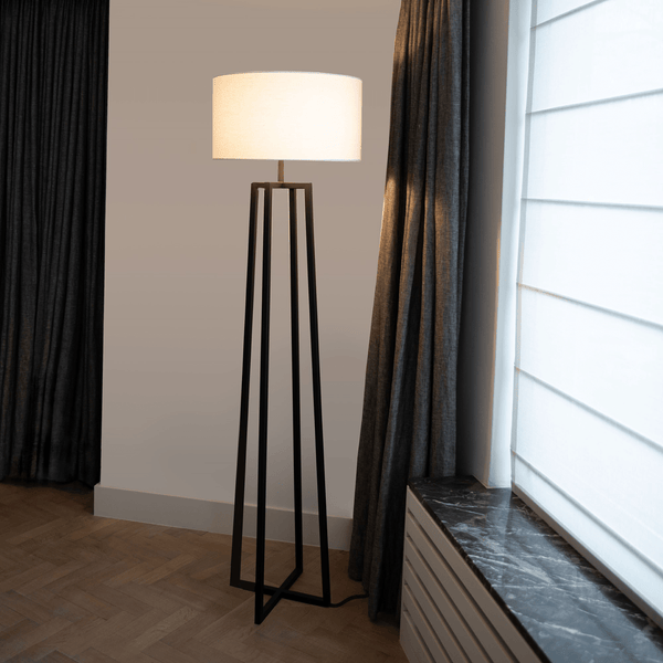 Vloerlamp - Potsdam zwart