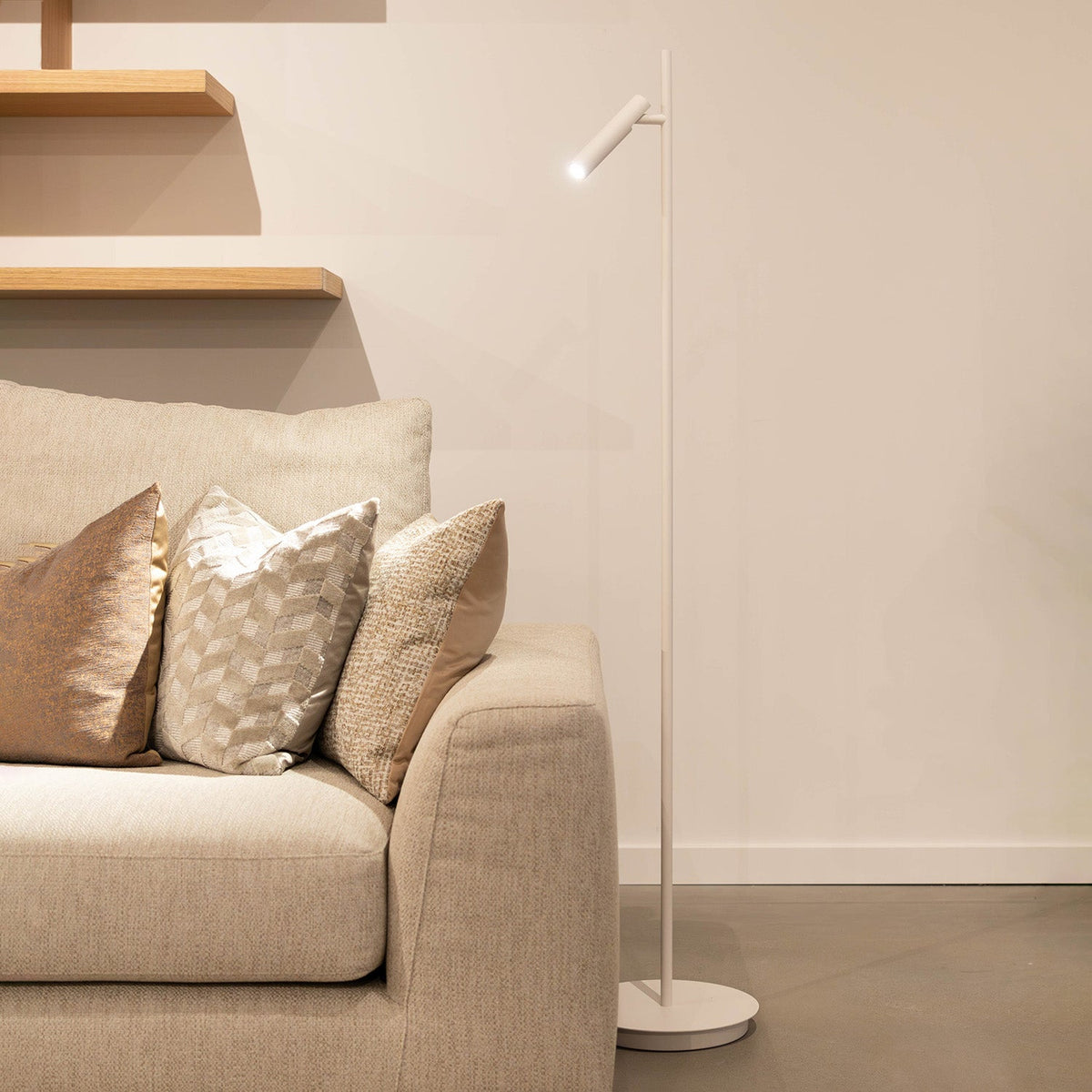 Vloerlamp - Statement wit