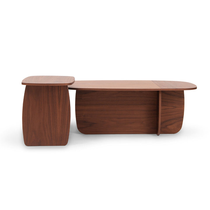Salontafel set - Ibon M+L Walnoot