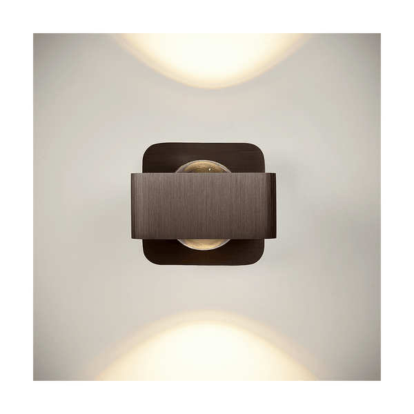 Wandlamp - Myron geborsteld brons