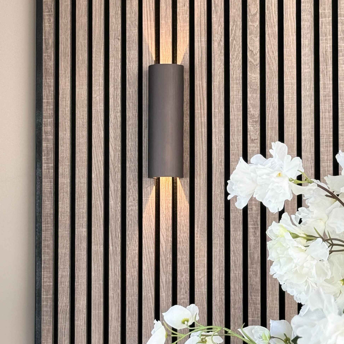 Wandlamp - Macy geborsteld brons