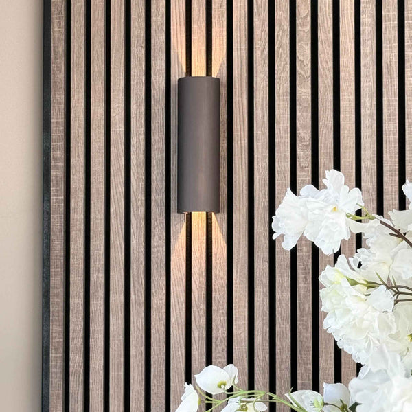 Wandlamp - Macy geborsteld brons