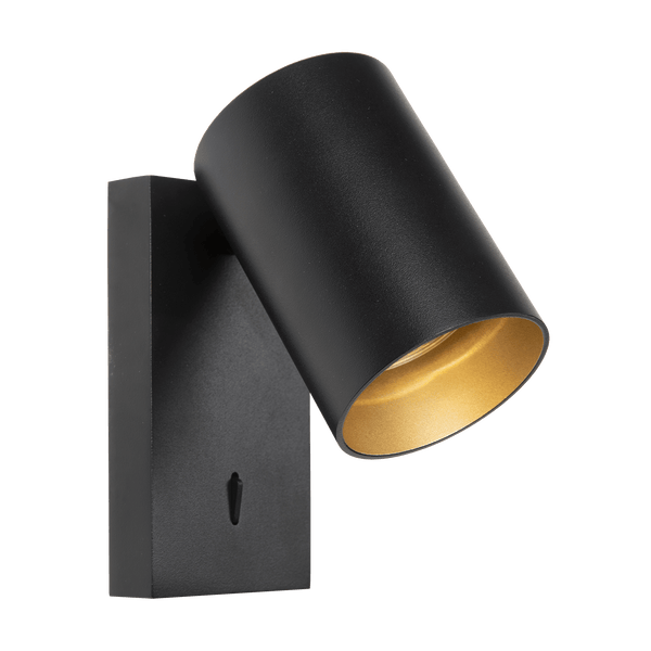 Wandlamp - Nuo zwart goud