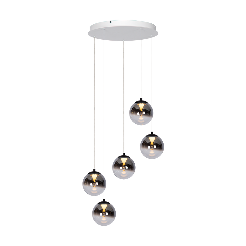 Hanglamp - Monza 5 rond wit