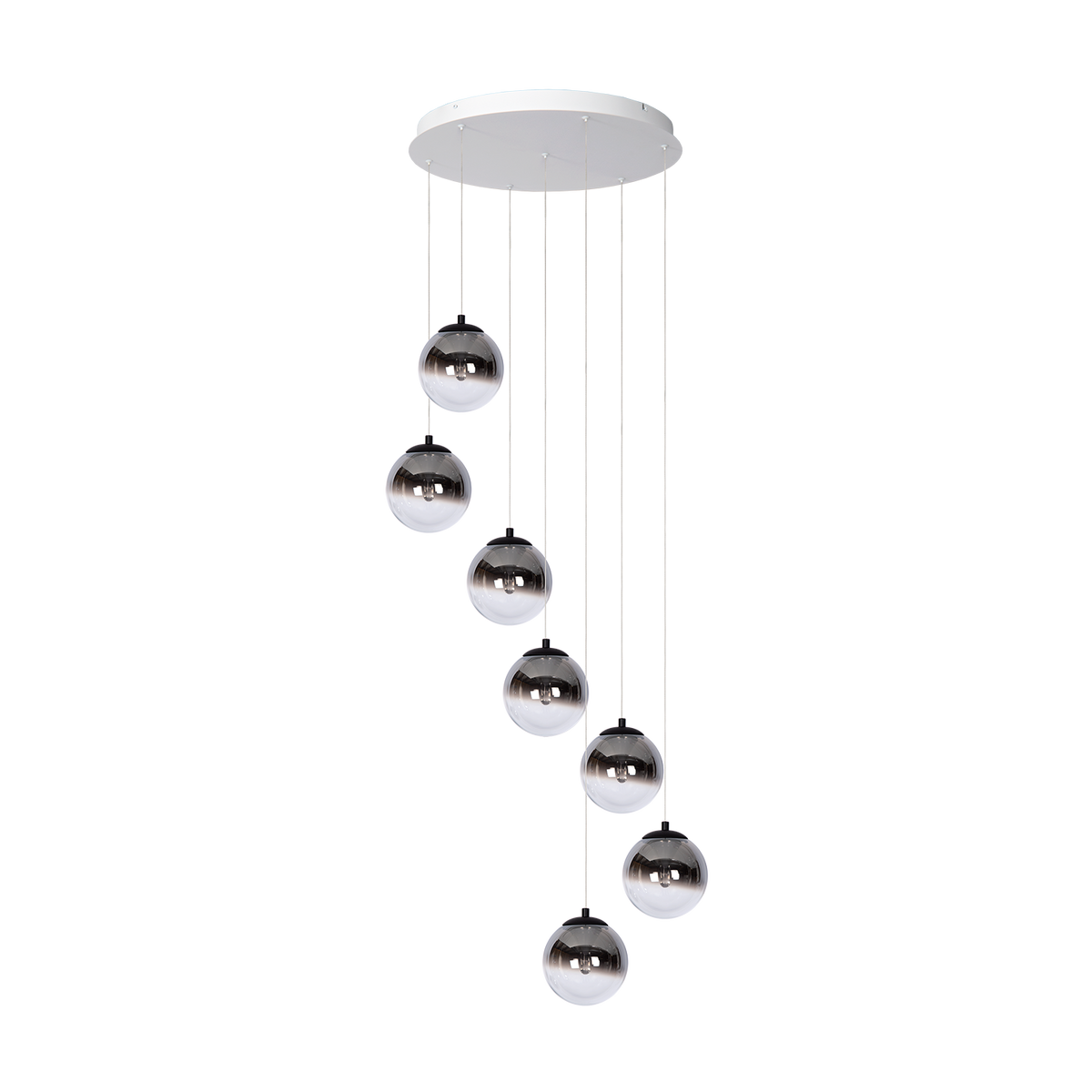 Hanglamp - Monza 7 rond wit