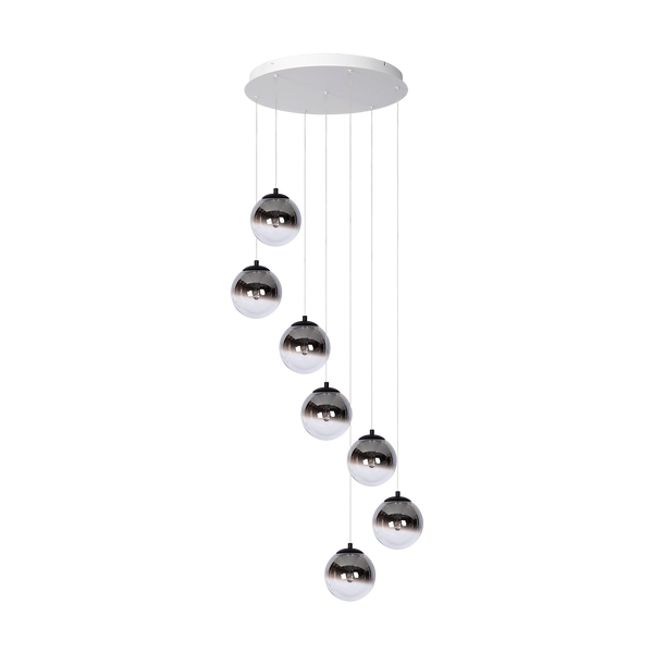 Hanglamp - Monza 7 rond wit