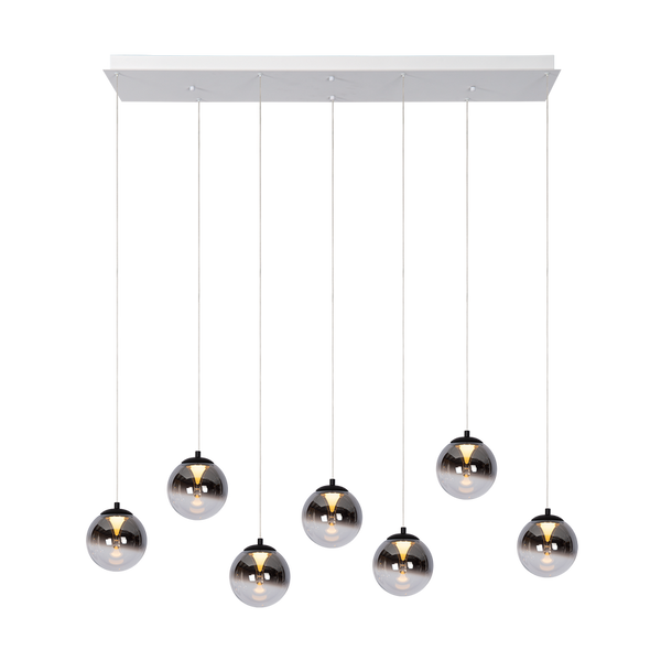 Hanglamp - Monza 7 rechthoek wit