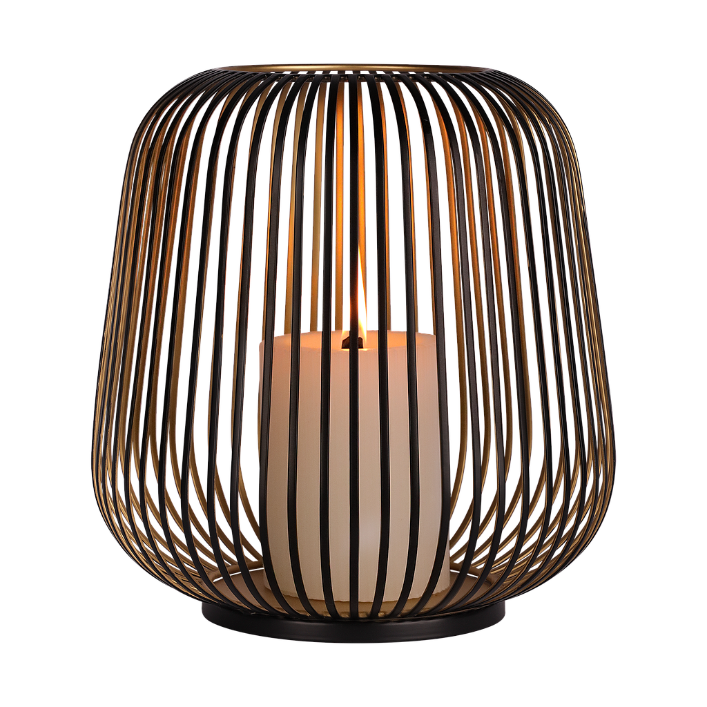 Kaarshouder - Dante L zwart goud