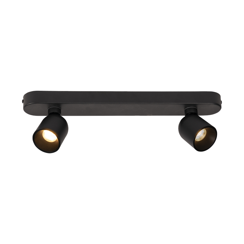 Opbouwspot - Nox 2 zwart