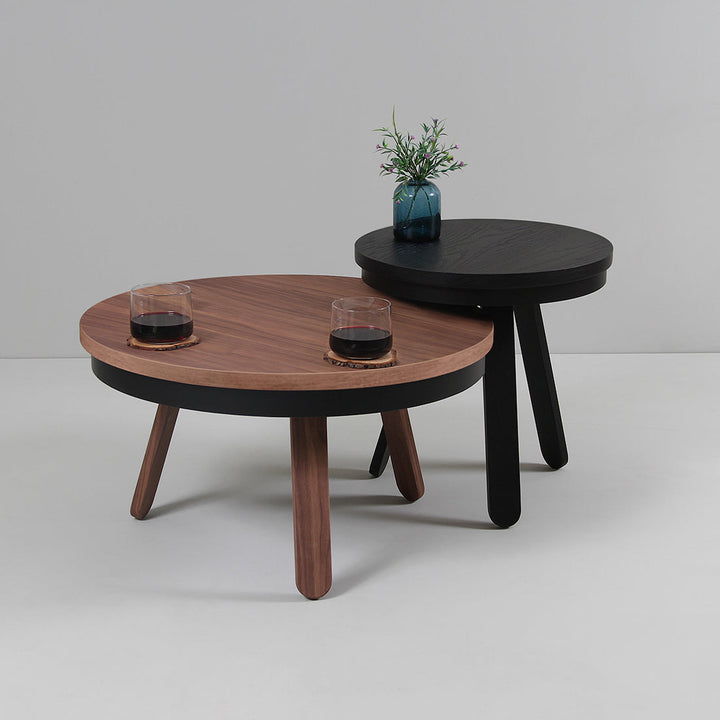 Salontafel set - Batea M+S Walnoot zwart & zwart