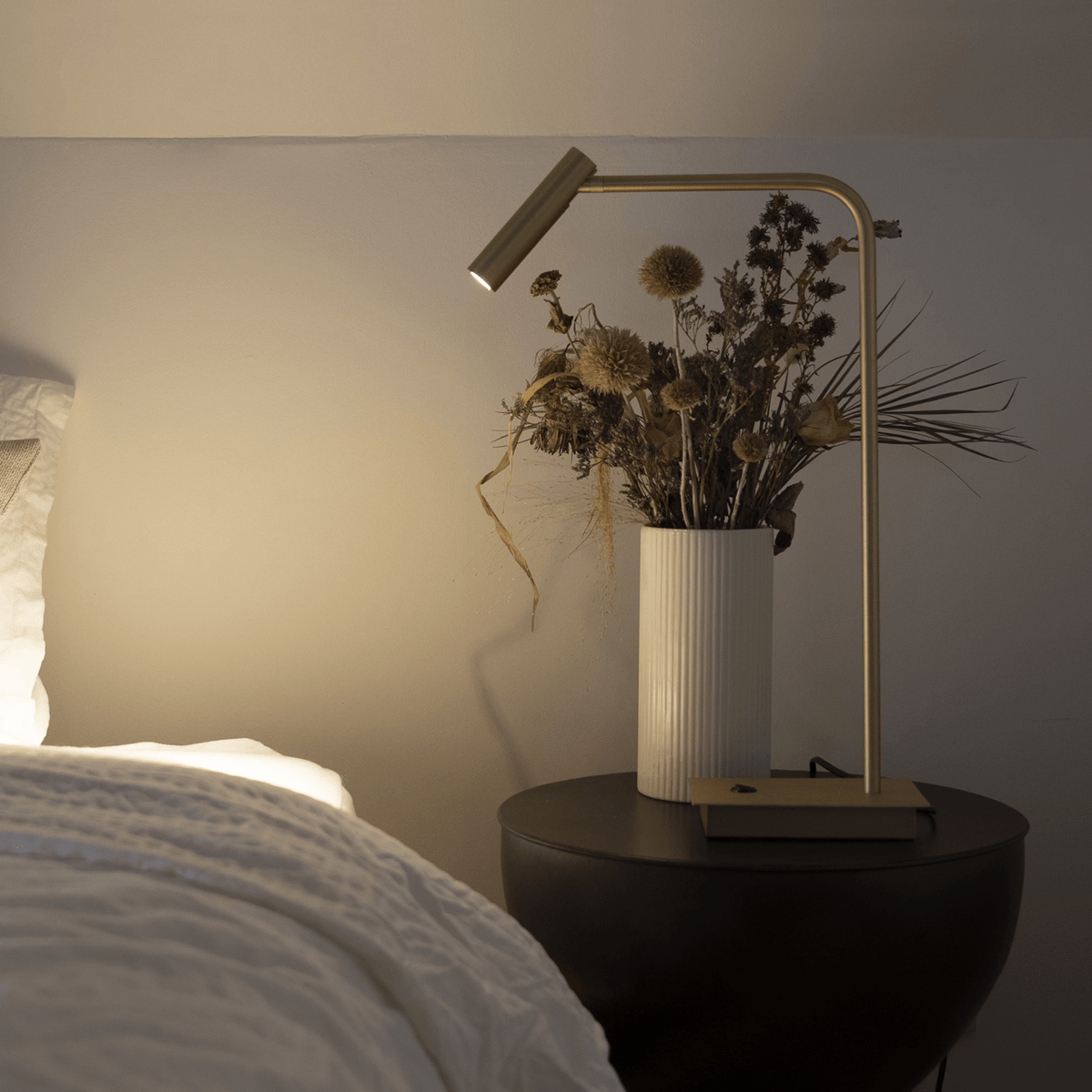 Tafellamp - Pomery antique brass