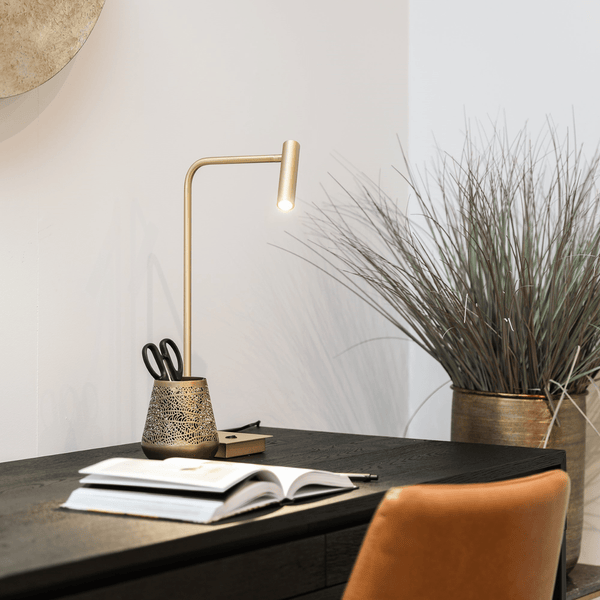 Tafellamp - Pomery antique brass