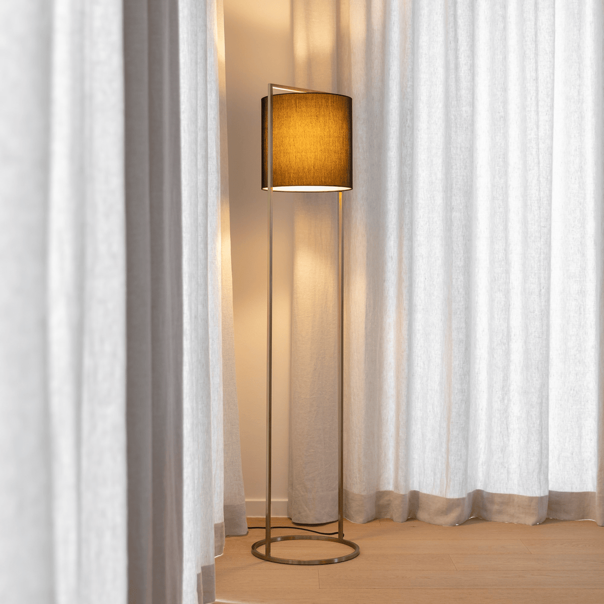 Vloerlamp - Moyo antique brass