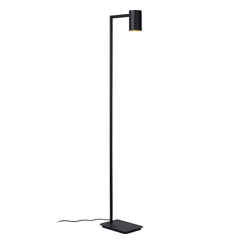 Vloerlamp - zwart goud metaal GU10 Bisho Atmooz