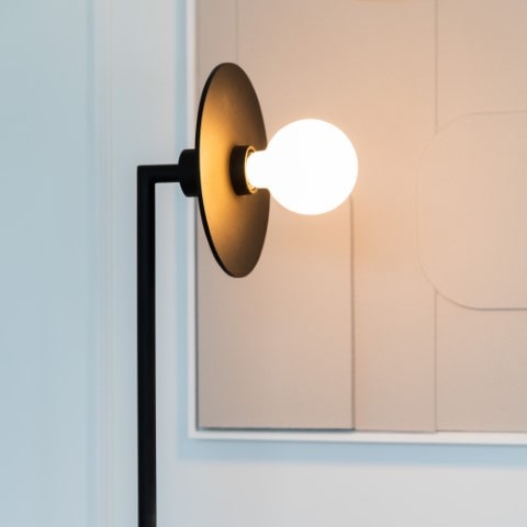 Vloerlamp - zwart metaal E27 Jacob Atmooz