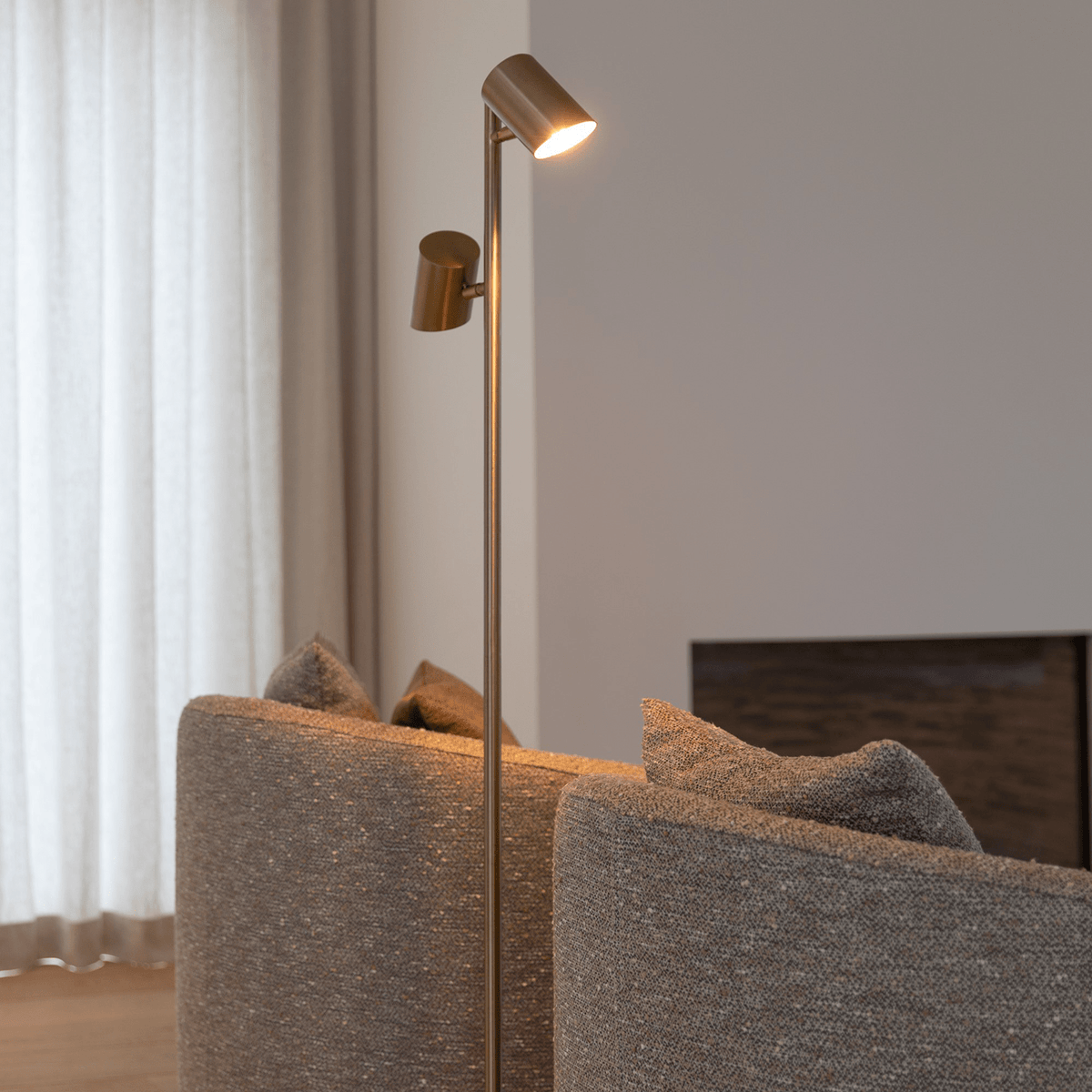 Vloerlamp - Kisoro antique brass